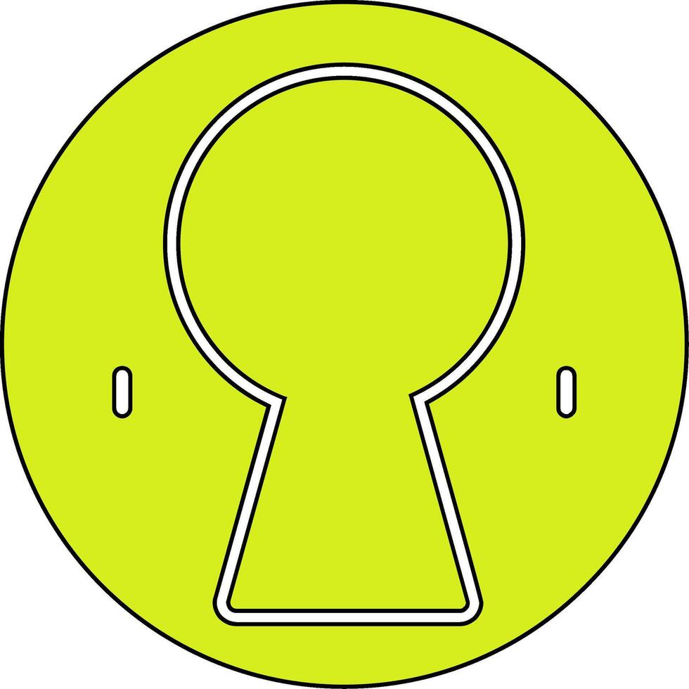 buco della serratura vettore icona