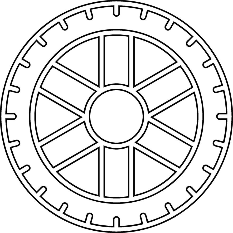 pneumatico vettore icona