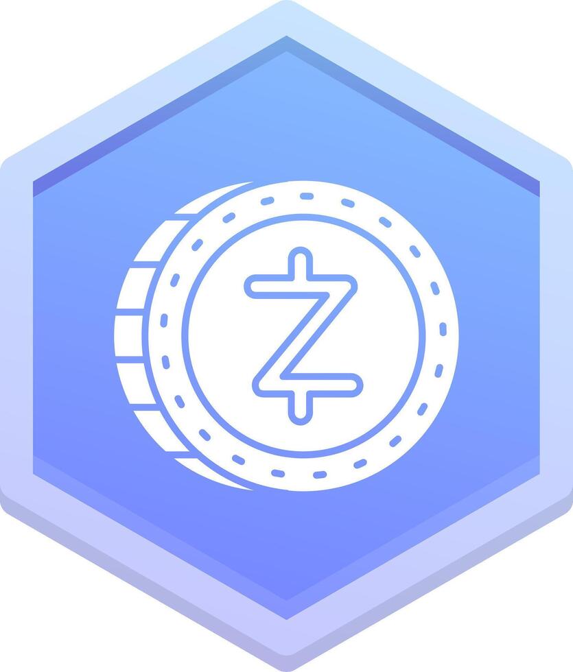 zcash poligono icona vettore