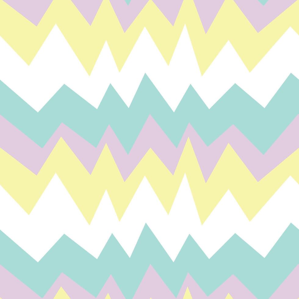 dolce Pasqua zigzag senza soluzione di continuità modello con viola, blu e giallo colori. astratto arte Stampa. design per carta, copertine, carte, tessuti, interno elementi e qualunque. vettore illustrazione di Pasqua giorno.