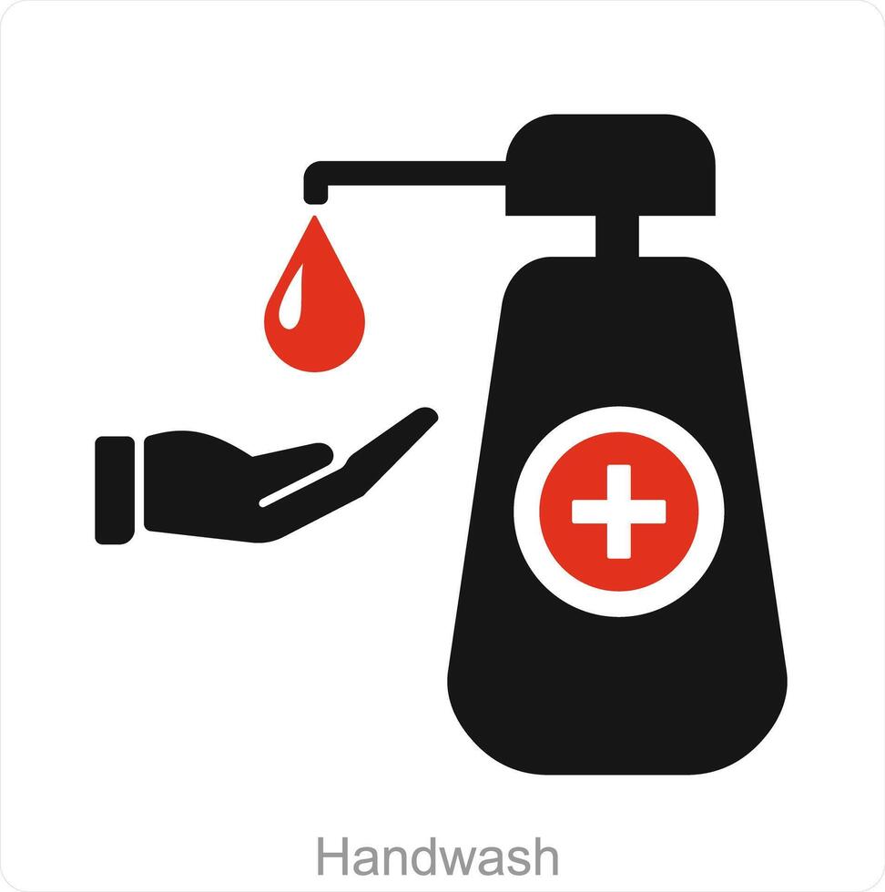 lavaggio delle mani e pulito icona concetto vettore