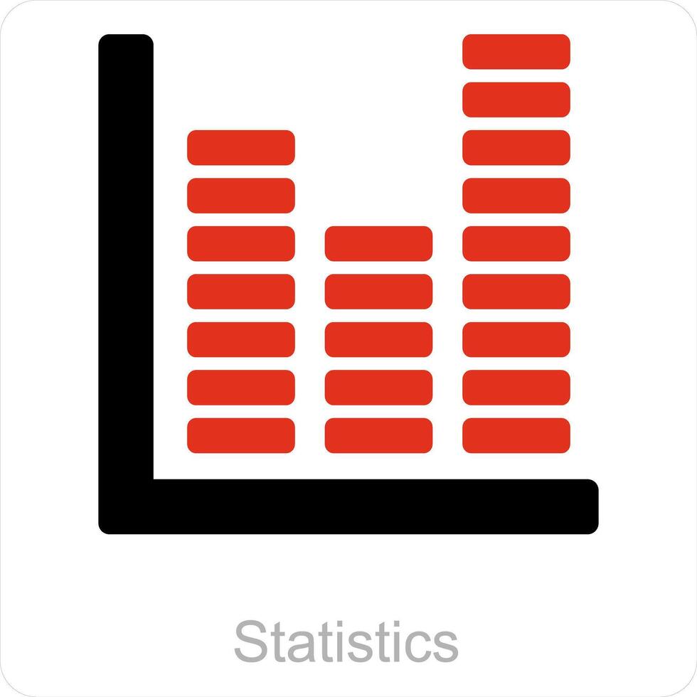 statistica e dati icona concetto vettore