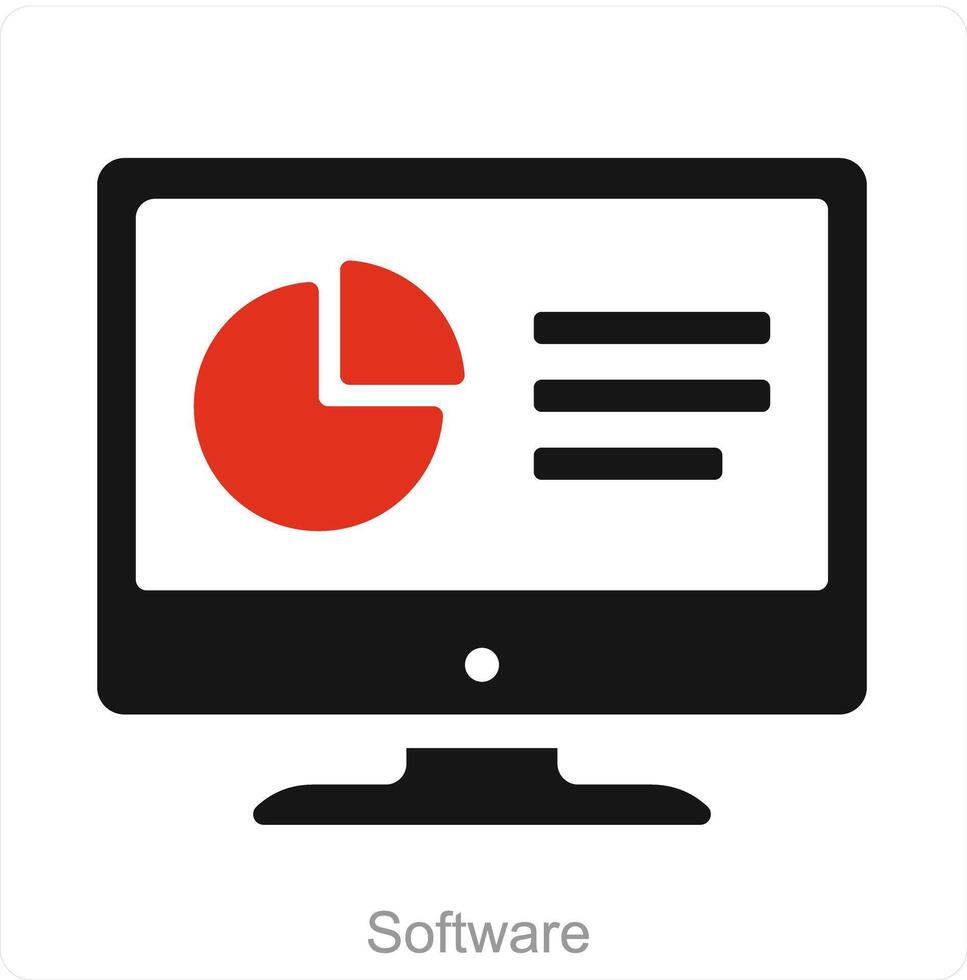 Software e costume icona concetto vettore