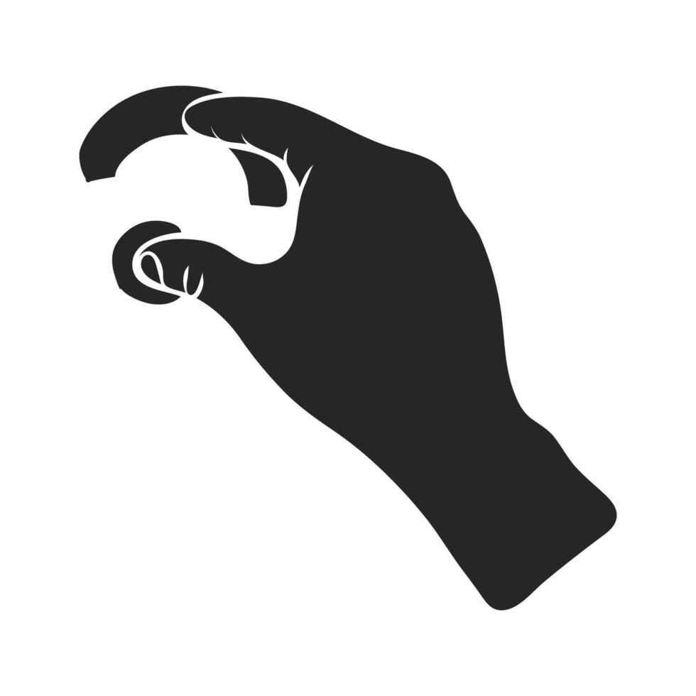 mano disegnato touchpad dito gesto vettore illustrazione