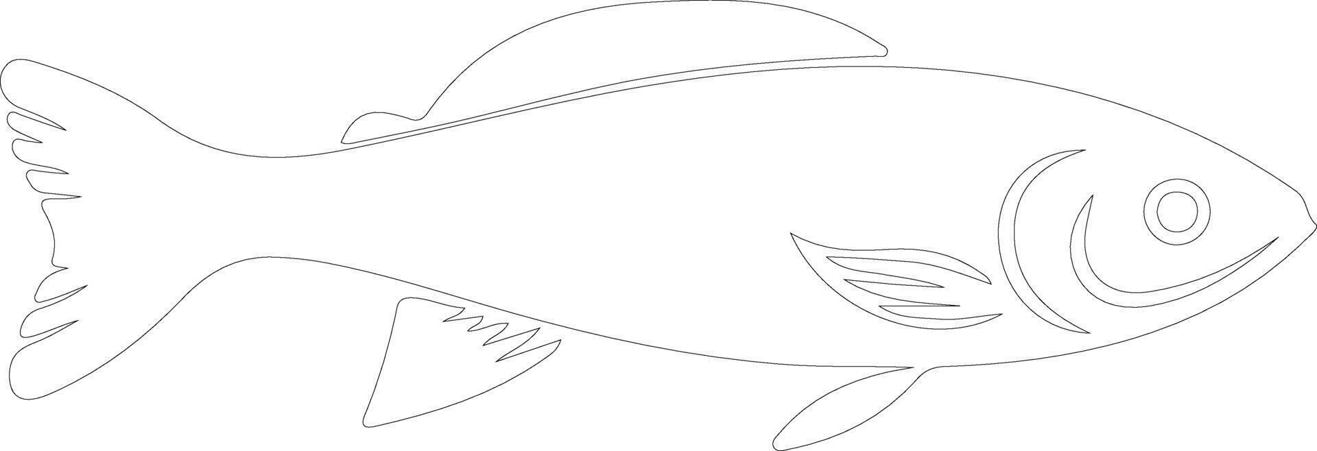 pesciolino schema silhouette vettore