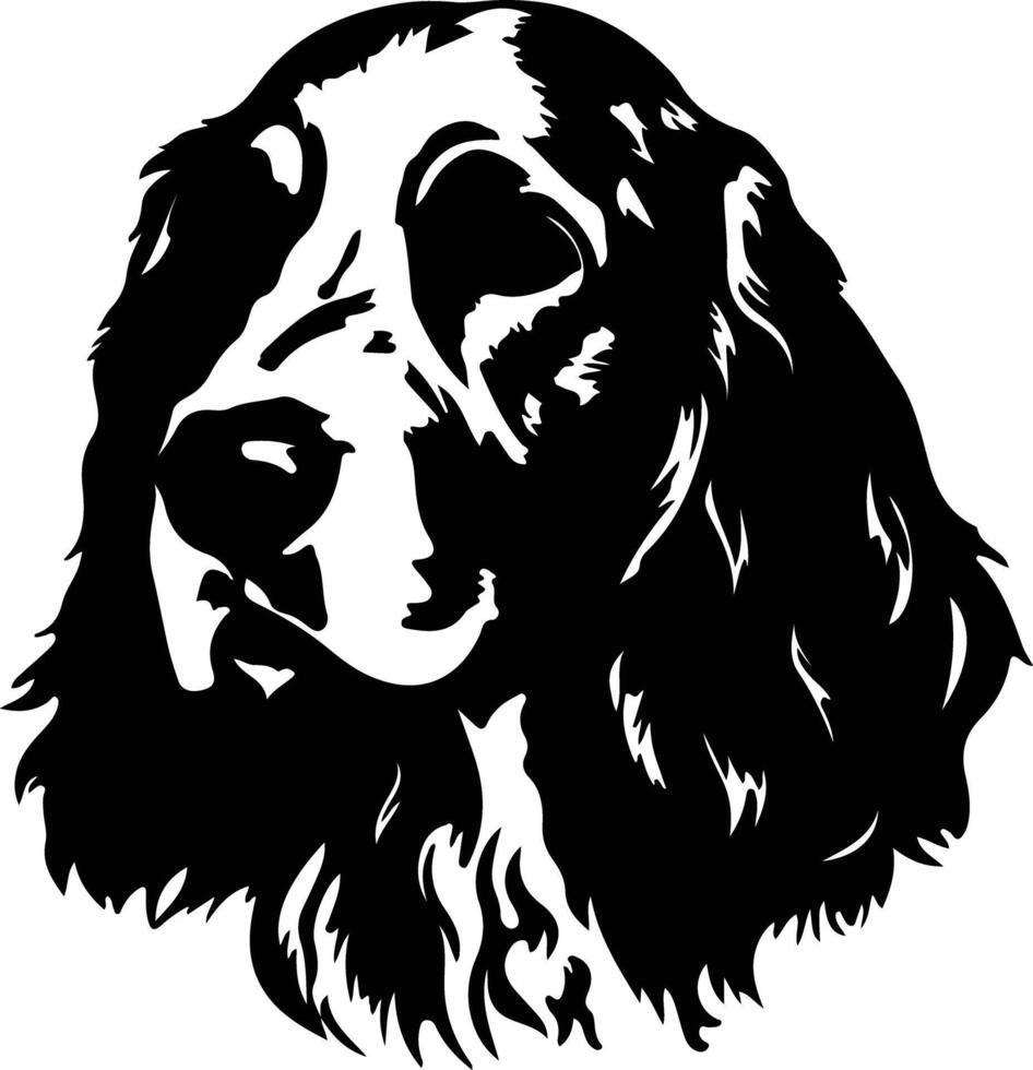 inglese setter silhouette ritratto vettore