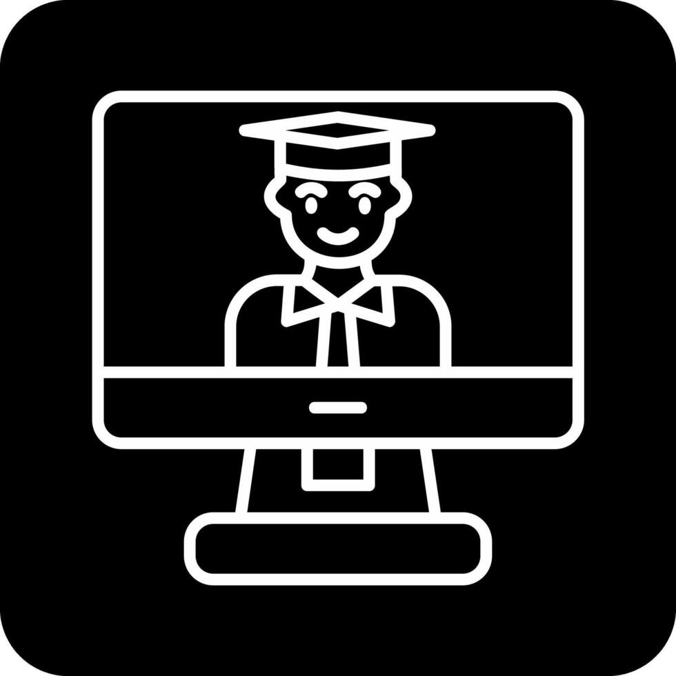 icona del vettore di apprendimento online
