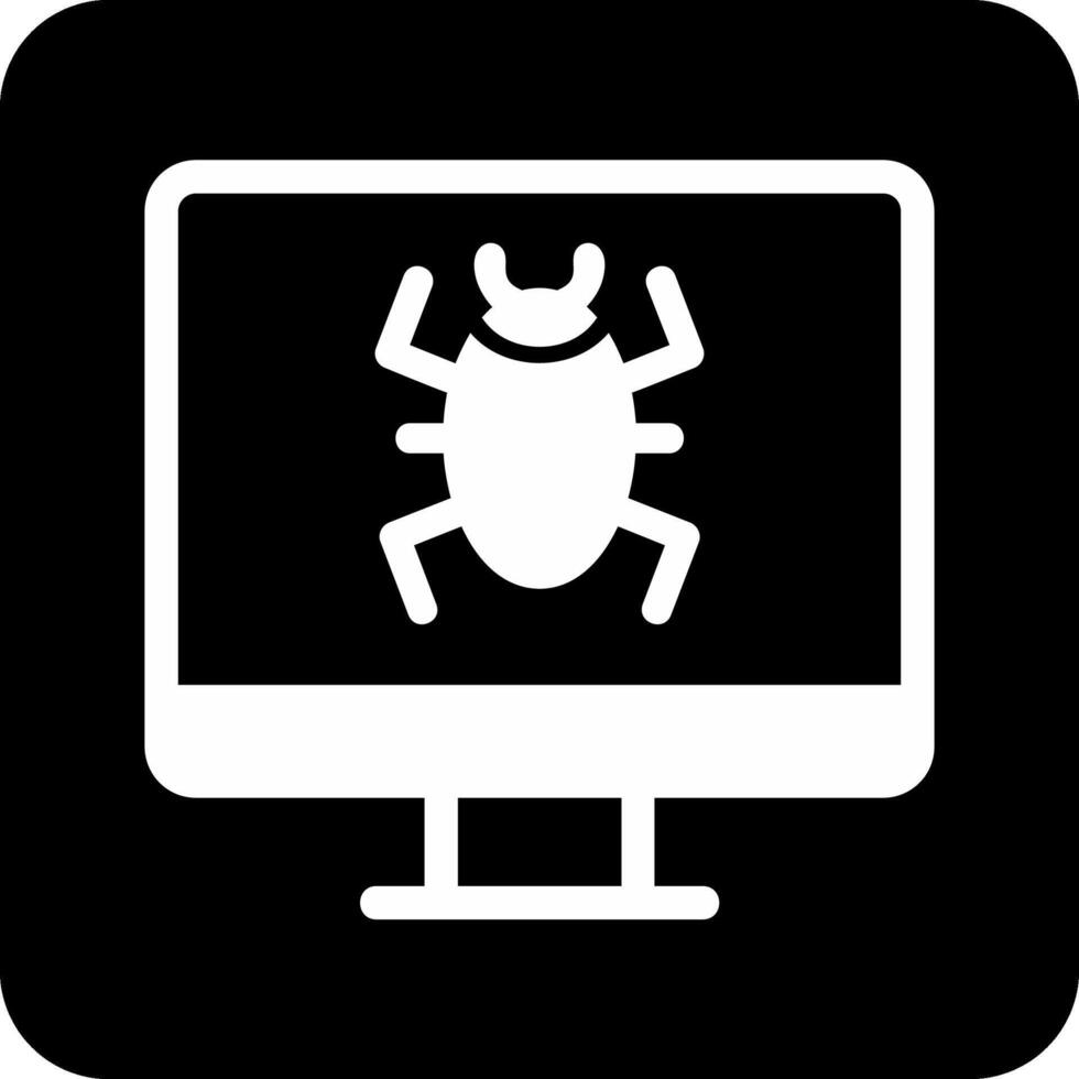 icona del vettore virus informatico