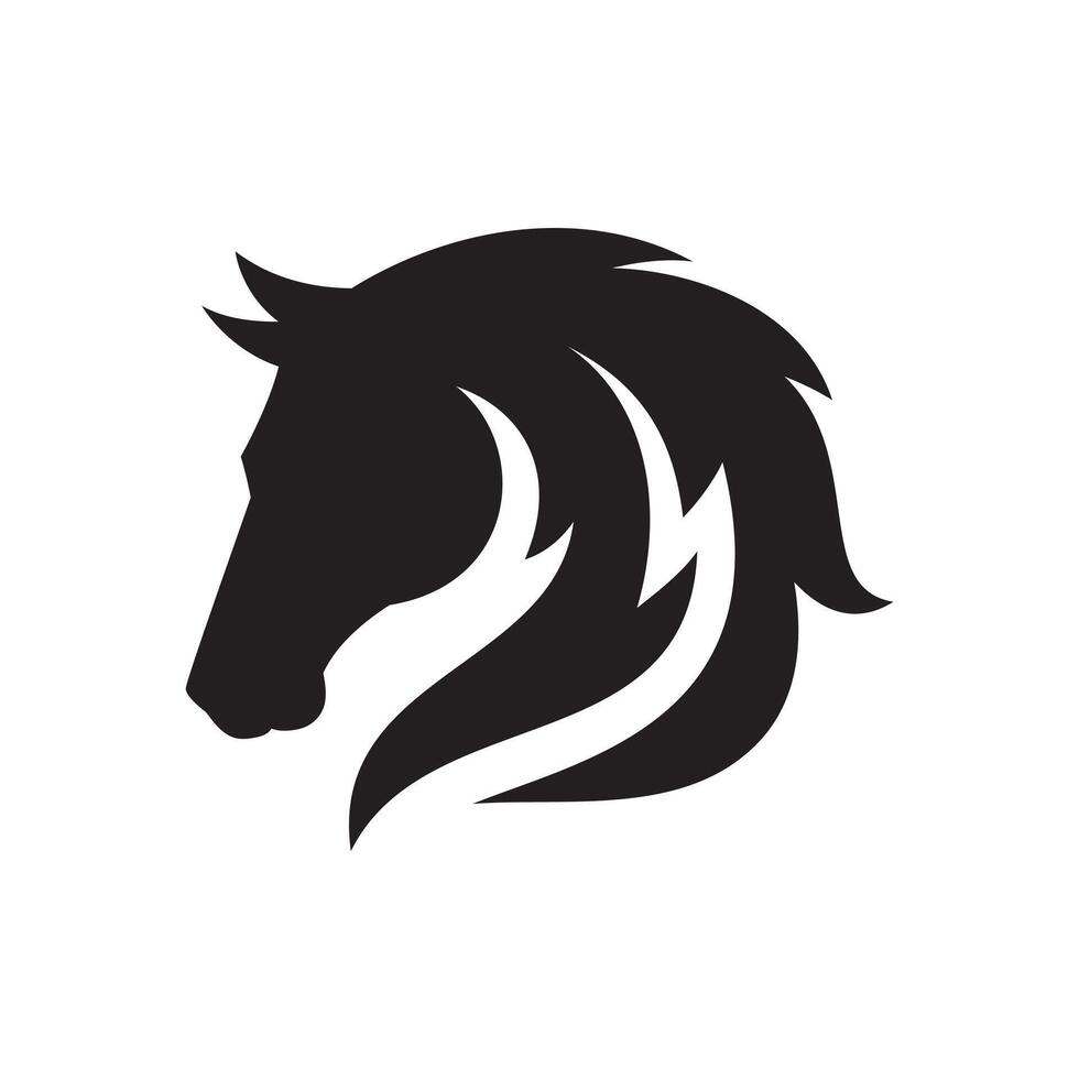 cavallo logo design modello vettore illustrazione