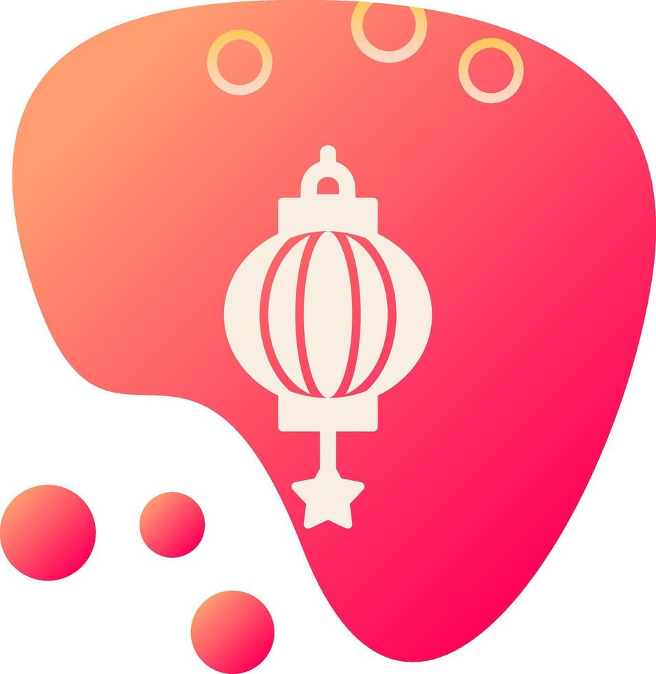 Cinese lanterna vettore icona
