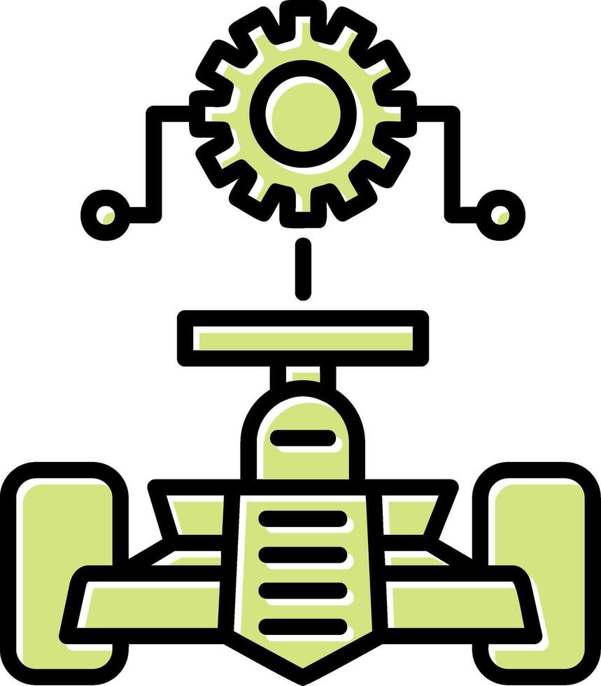 auto ambientazione vettore icona