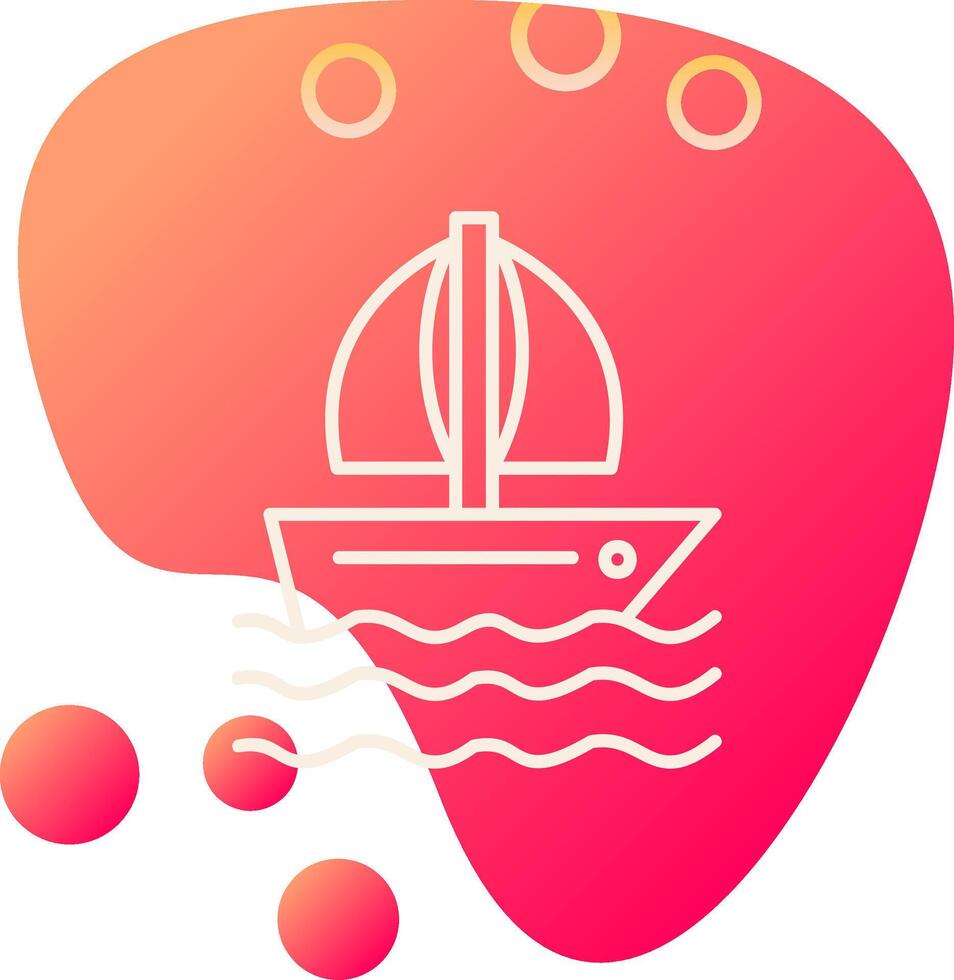 icona del vettore della barca
