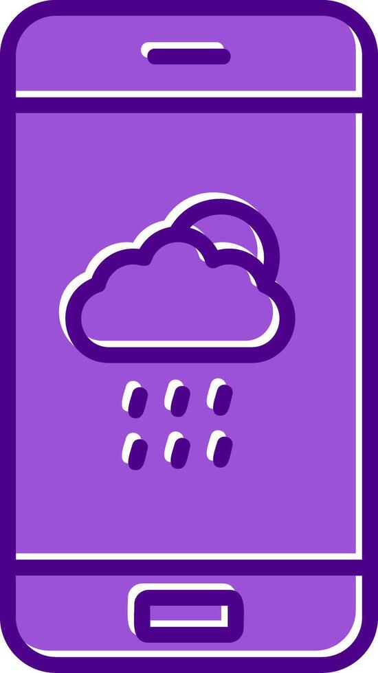 tempo metereologico App vettore icona