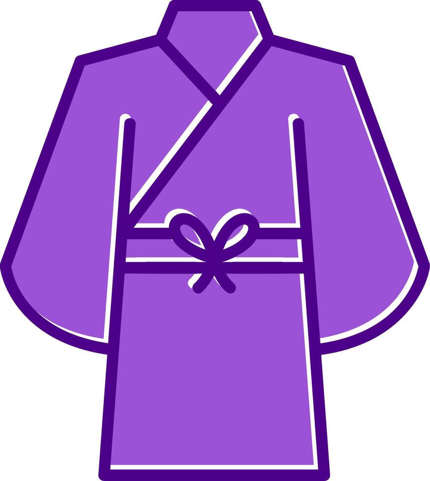 yukata vettore icona