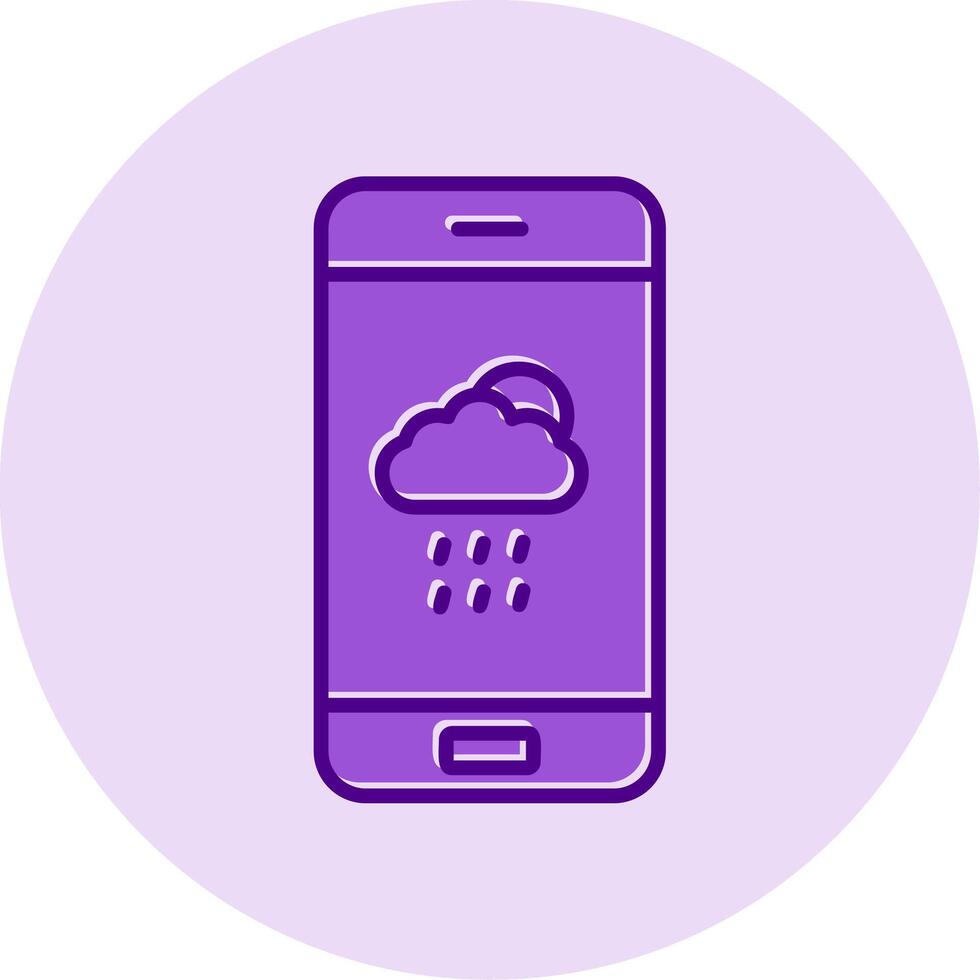 tempo metereologico App vettore icona