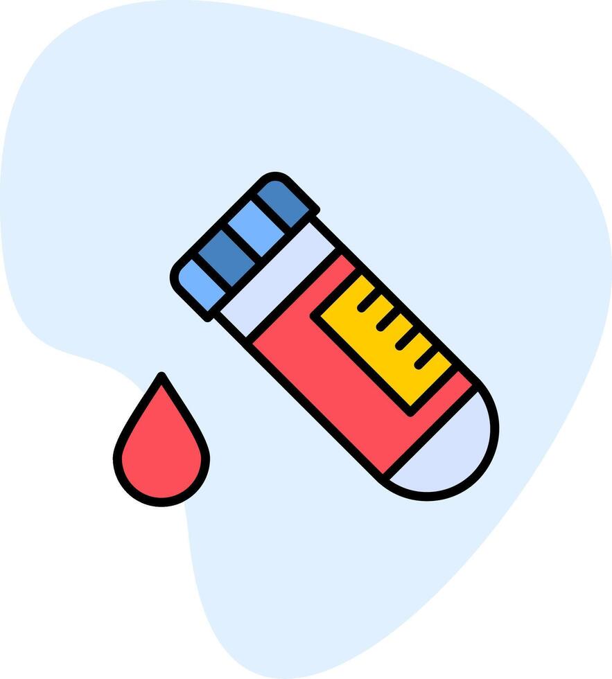 icona del vettore di analisi del sangue