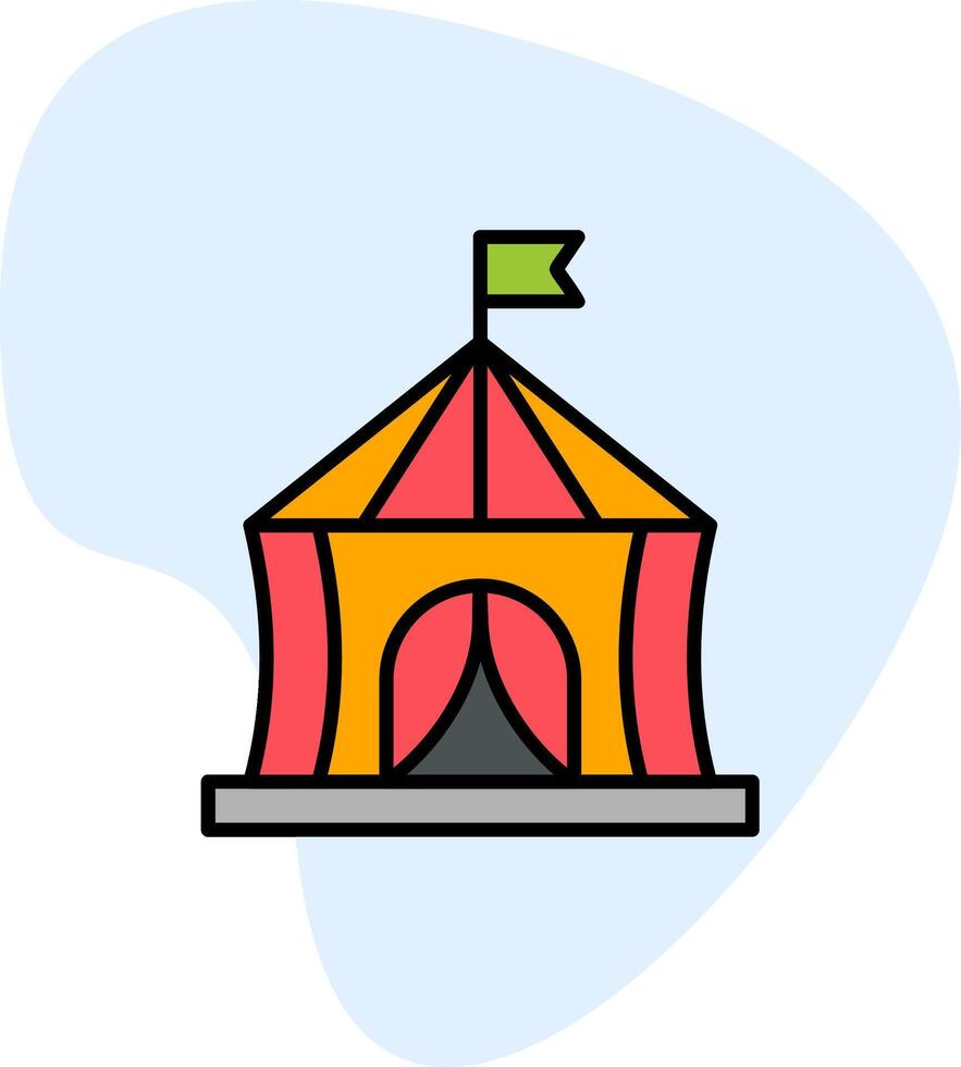 circo tenda vettore icona