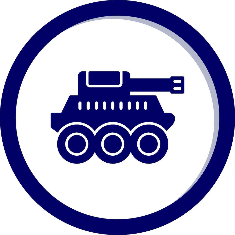 icona del vettore del carro armato militare
