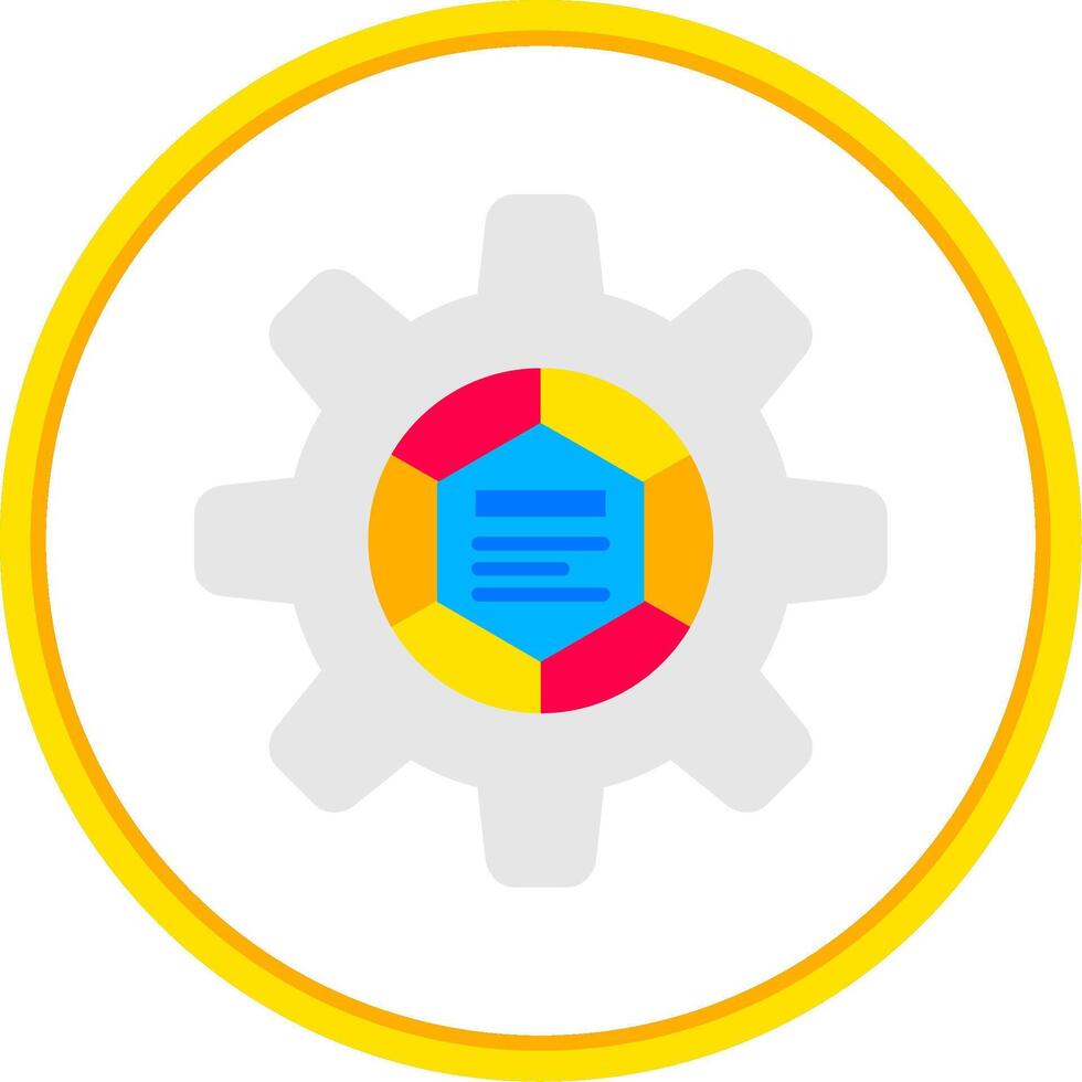 Infografica elementi piatto cerchio uni icona vettore
