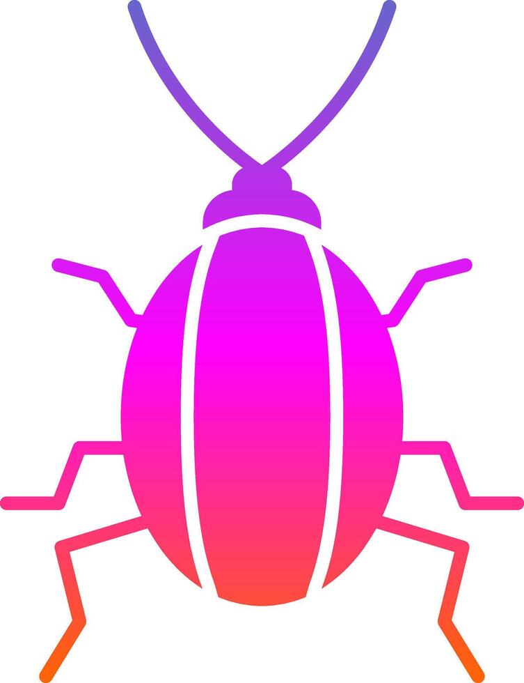 scarafaggio glifo pendenza icona vettore