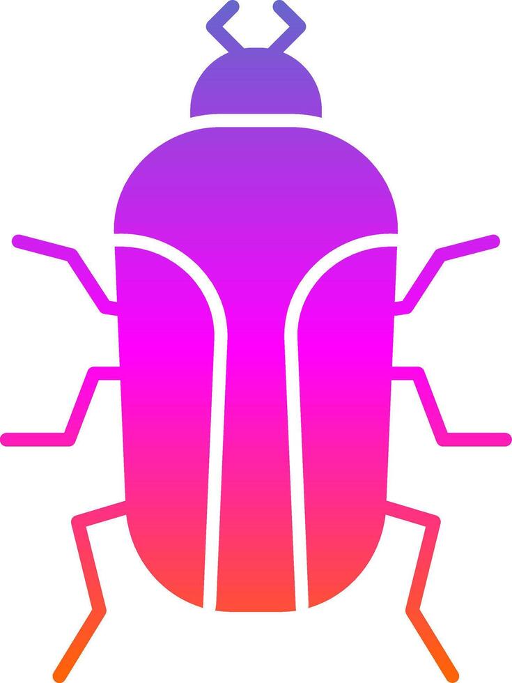 insetto glifo pendenza icona vettore