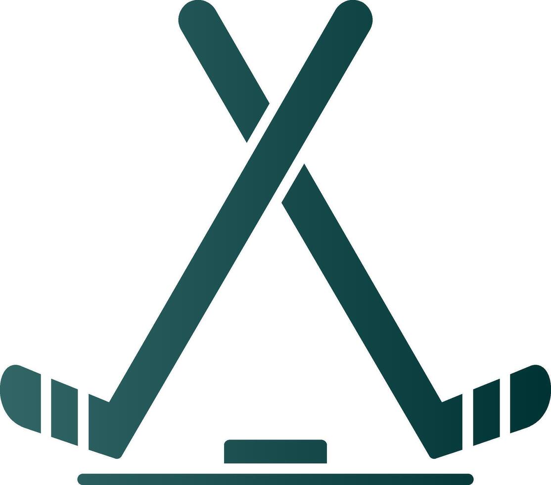 ghiaccio hockey glifo pendenza icona vettore
