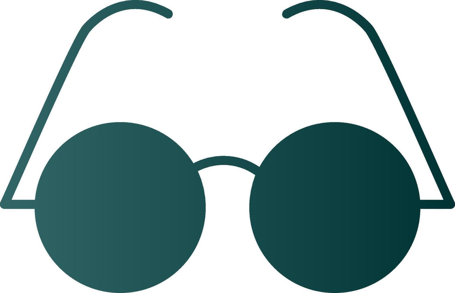 occhiali glifo pendenza icona vettore