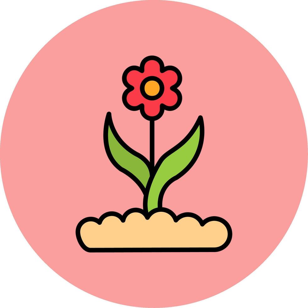 fiore mini cuffie vettore icona