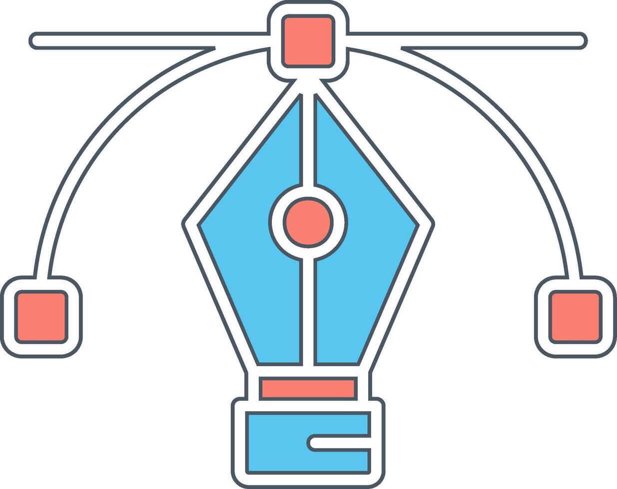 penna attrezzo vettore icona