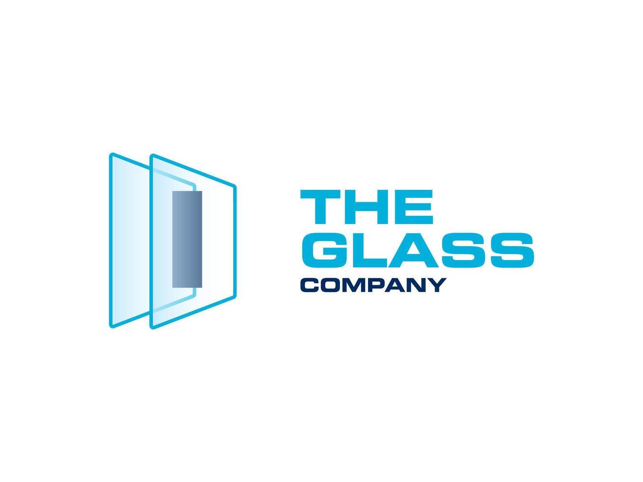 creativo lettera io bicchiere per azienda logo, lettera attraverso cristallo bicchiere lavori simbolo vettore