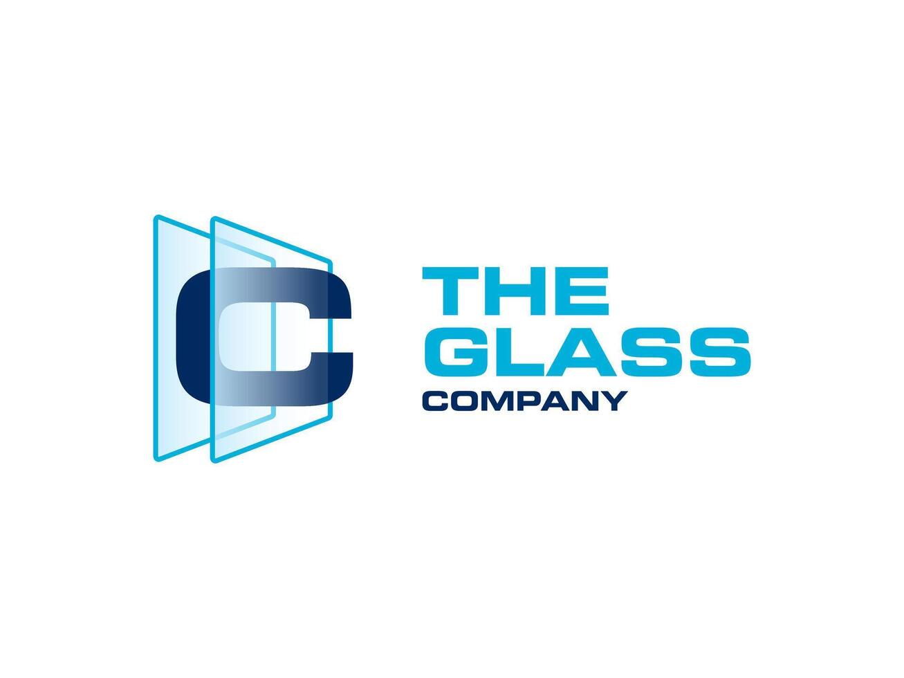 creativo lettera c bicchiere per azienda logo, lettera attraverso cristallo bicchiere lavori simbolo vettore