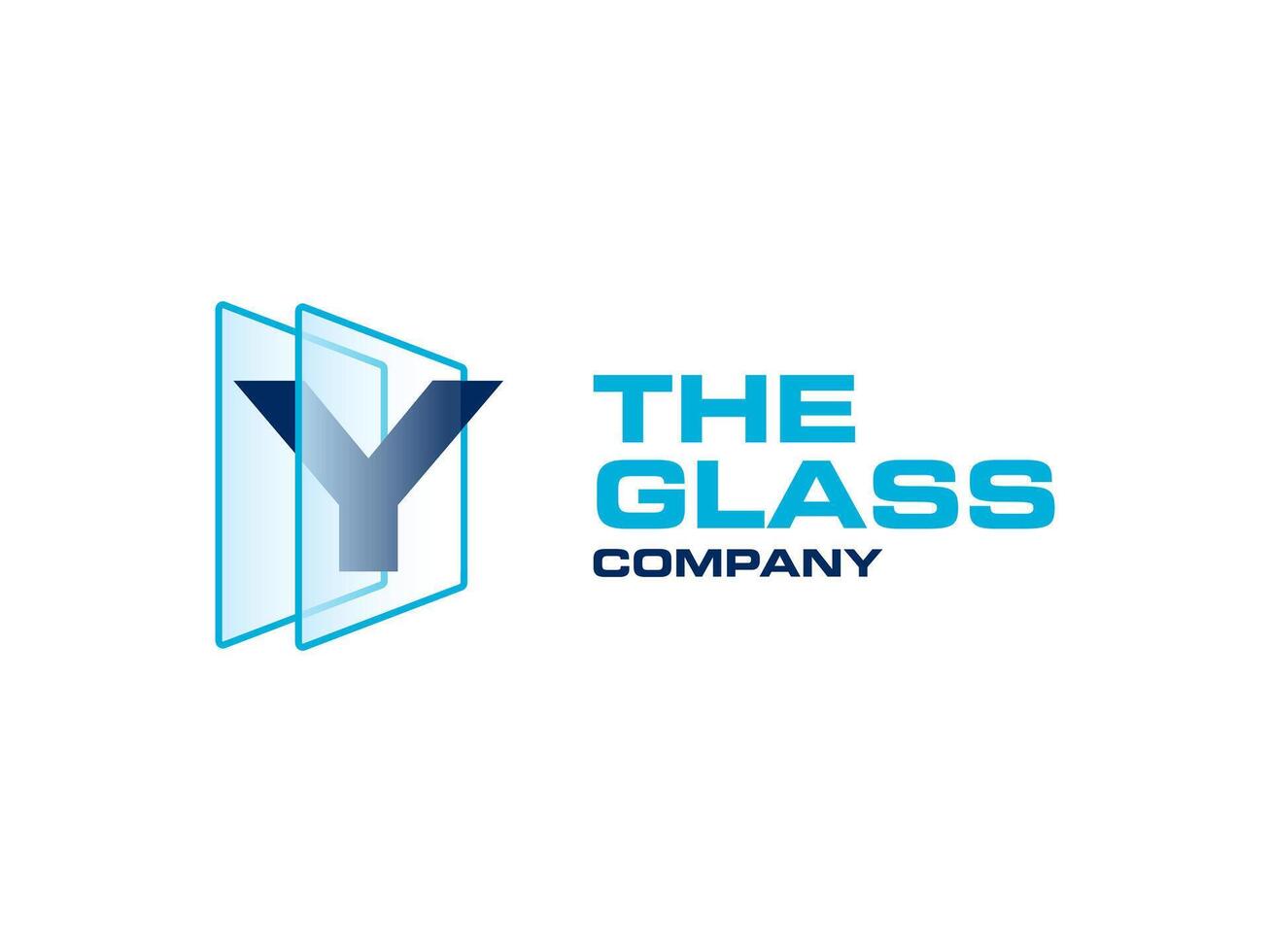creativo lettera y bicchiere per azienda logo, lettera attraverso cristallo bicchiere lavori simbolo vettore
