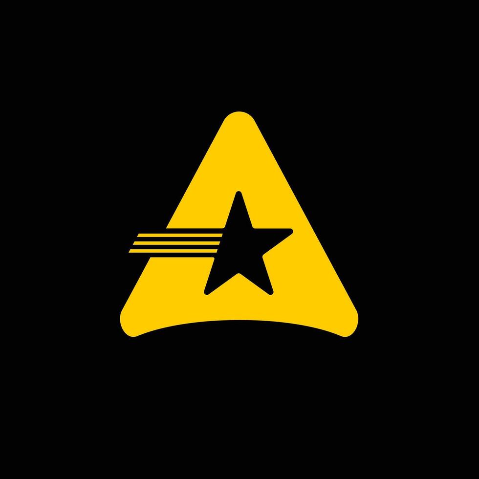 icona del logo della stella e modello di logo vettore