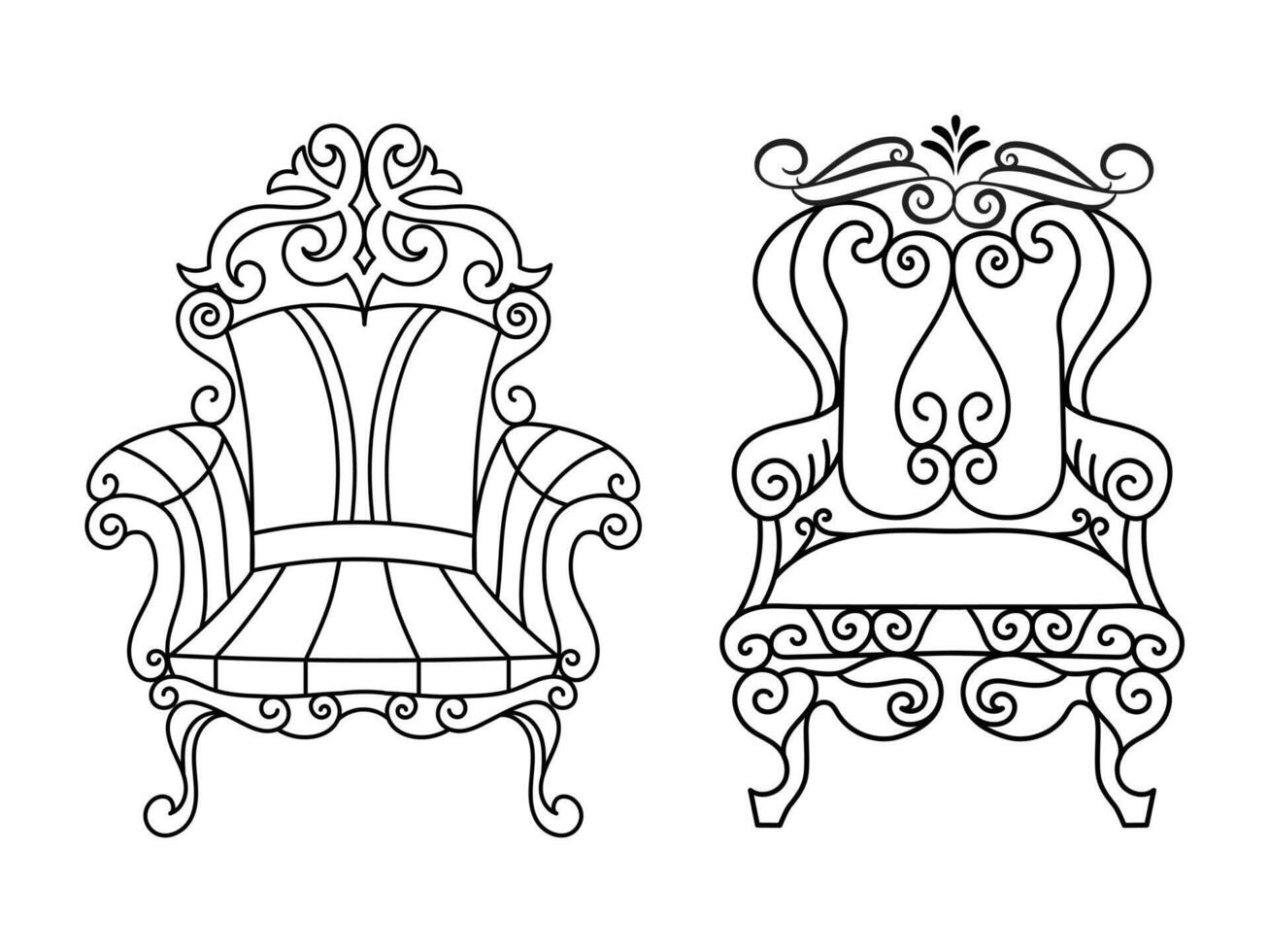 moderno mobilia poltrona casa, continuo linea disegno esecutivo ufficio sedia concetto, divano sedia vettore illustrazione