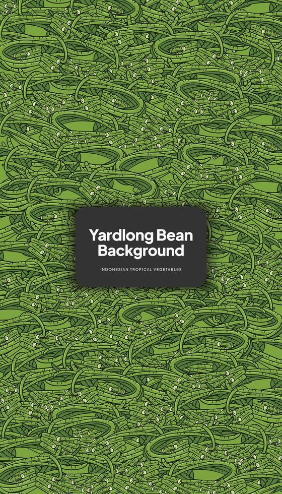 yardlong fagiolo illustrazione, tropicale verdura sfondo design modello vettore