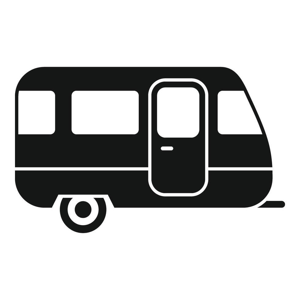 viaggio trailer icona semplice vettore. protezione sicurezza vettore