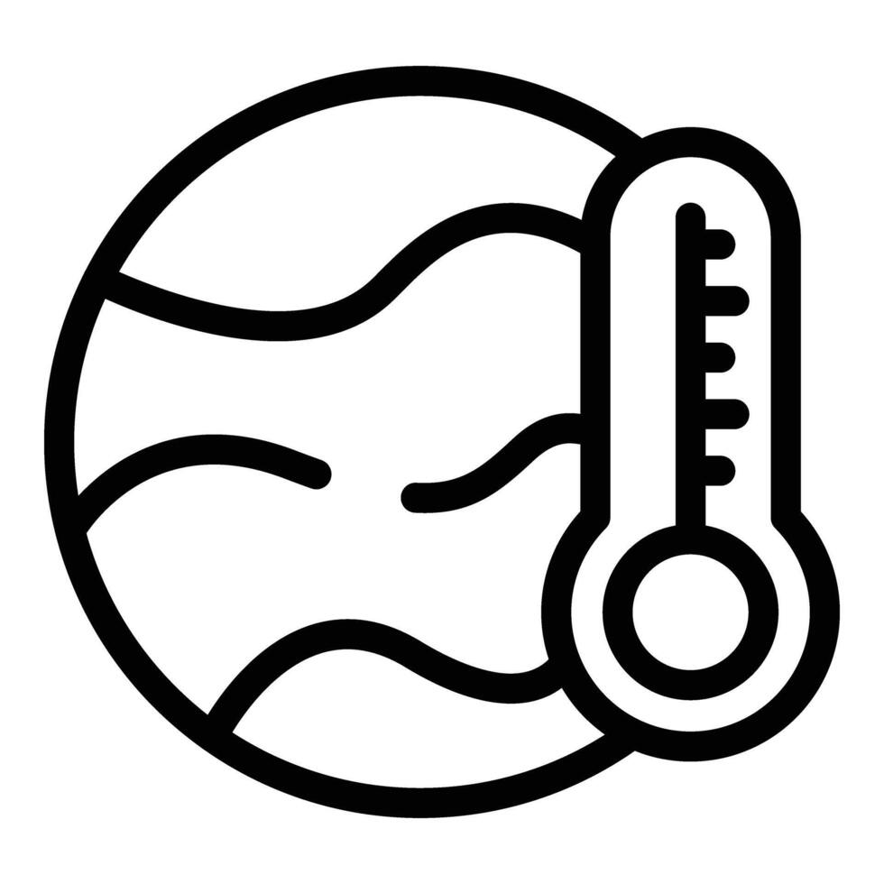 globale riscaldamento icona schema vettore. gas auto co2 vettore