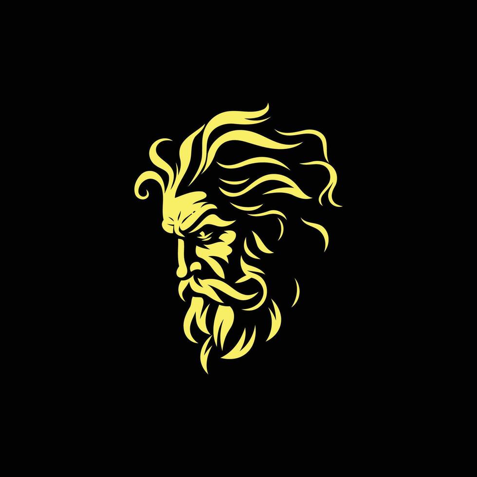 ai generato Zeus logo design vettore illustrazione