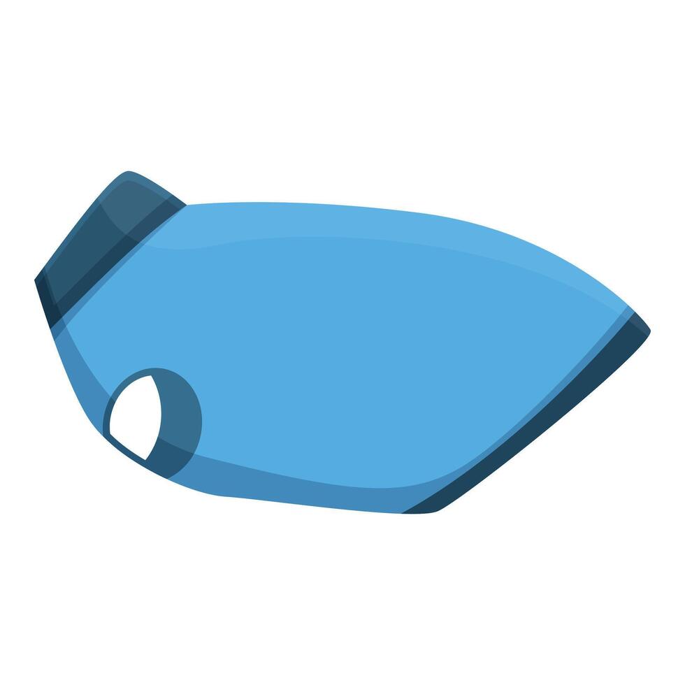 blu animale domestico Abiti icona cartone animato vettore. divertimento clipart vettore