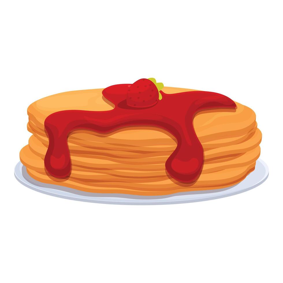 forno Pancakes icona cartone animato vettore. caviale cucinando vettore