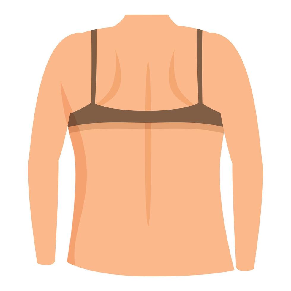 femmina corpo in forma icona cartone animato vettore. chirurgia perdita vettore