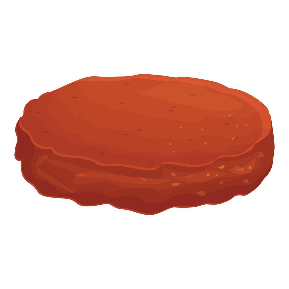 hamburger ketchup salsa icona cartone animato vettore. pasto polpetta vettore