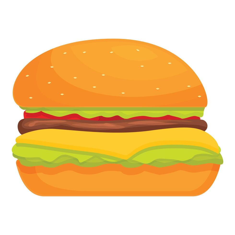 fuso hamburger icona cartone animato vettore. piccolo veloce cibo vettore