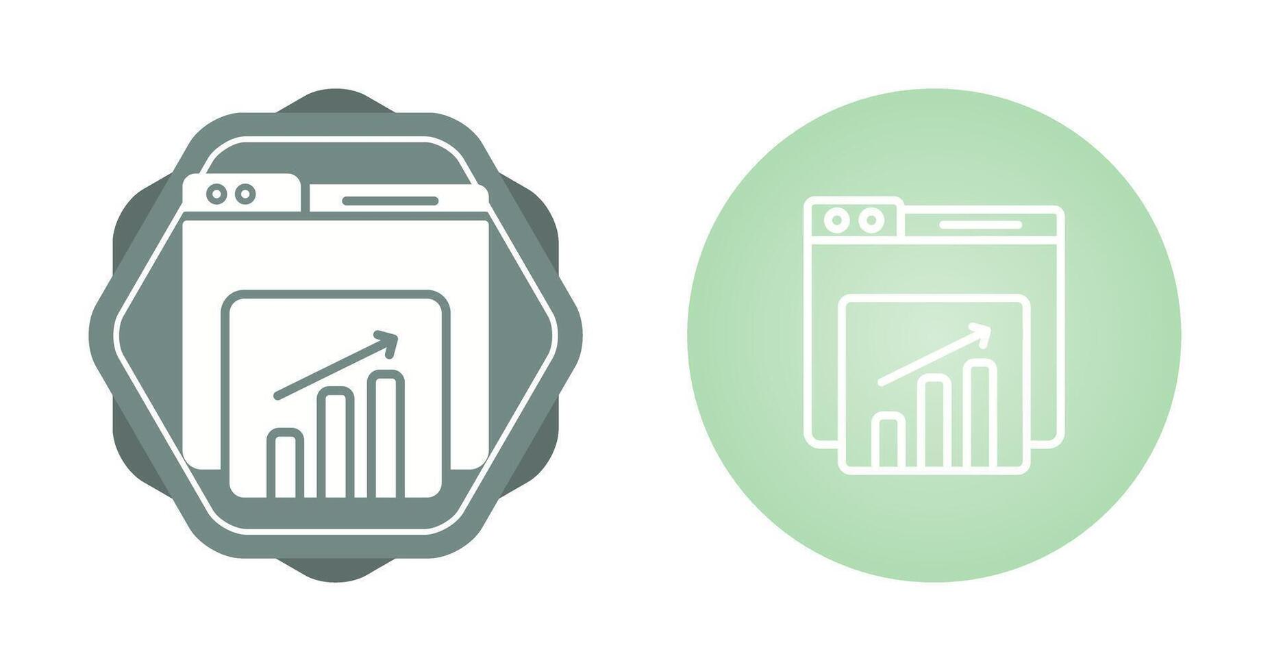 sito web statistica vettore icona