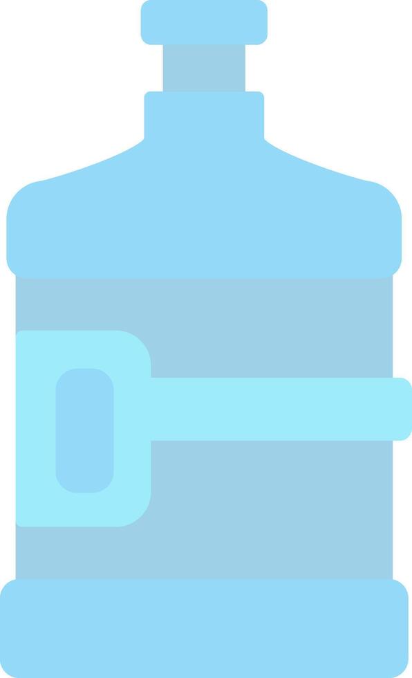 acqua borraccia piatto leggero icona vettore