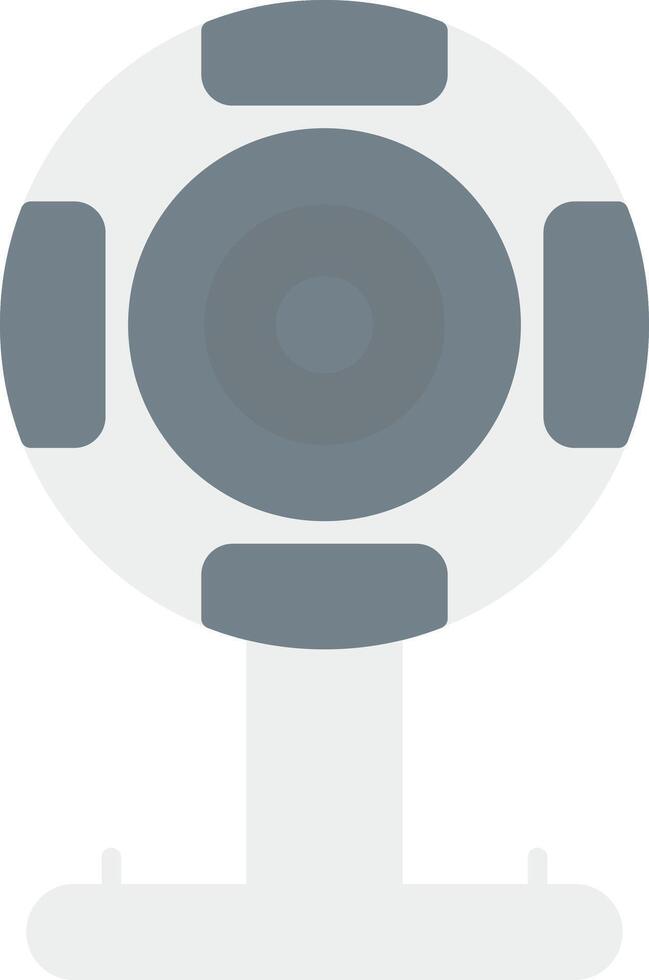 webcam piatto leggero icona vettore