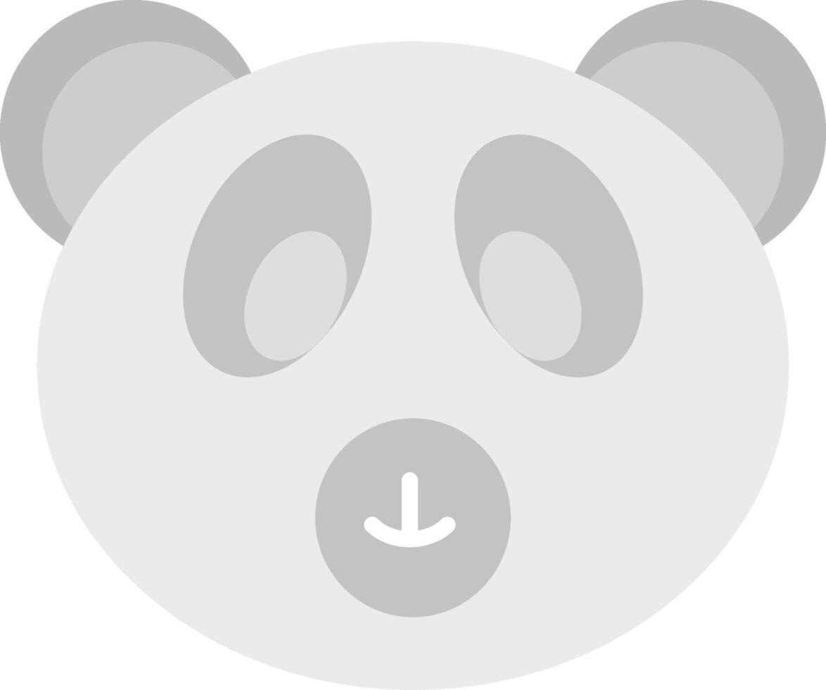 polare orso piatto leggero icona vettore