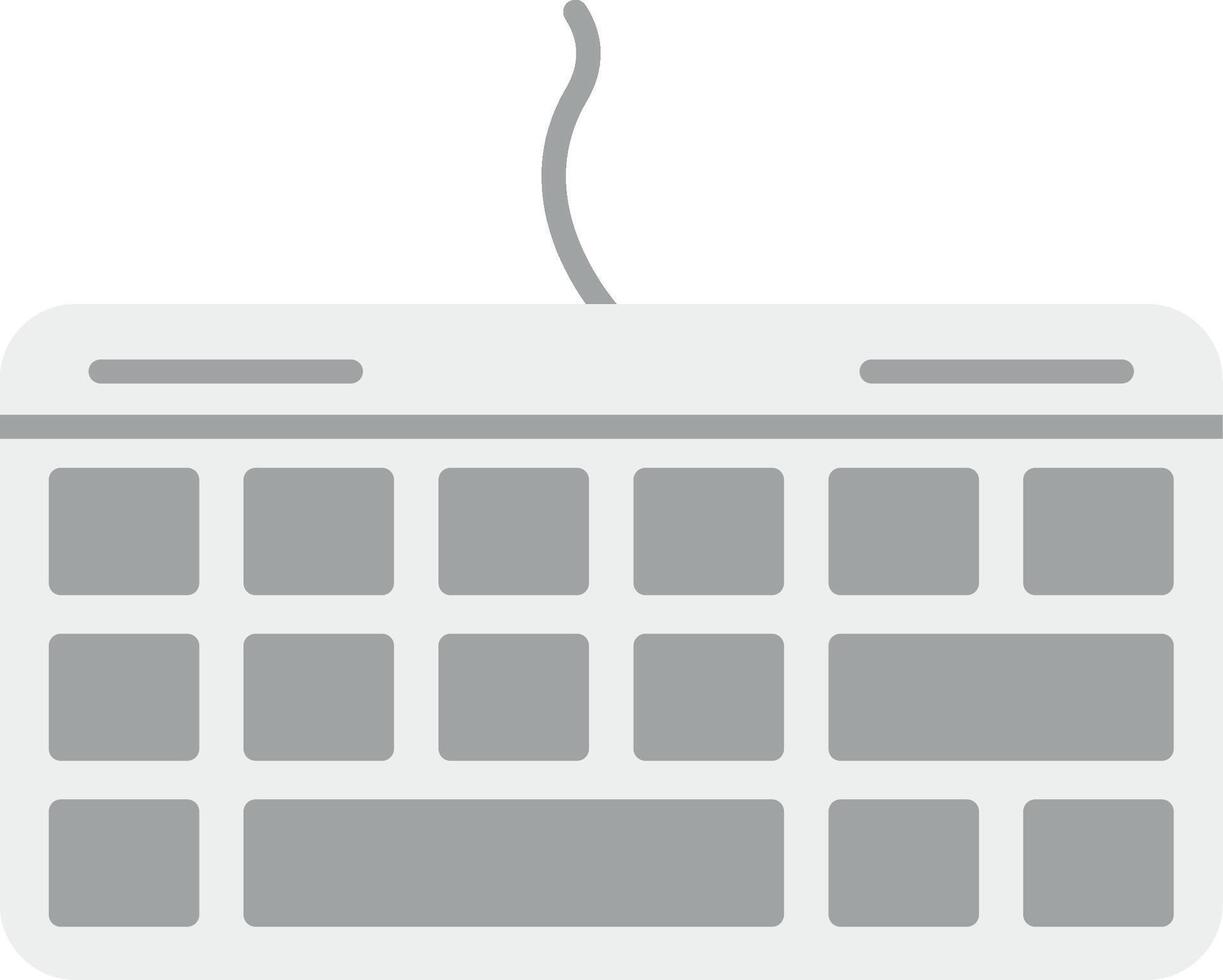 tastiera piatto leggero icona vettore
