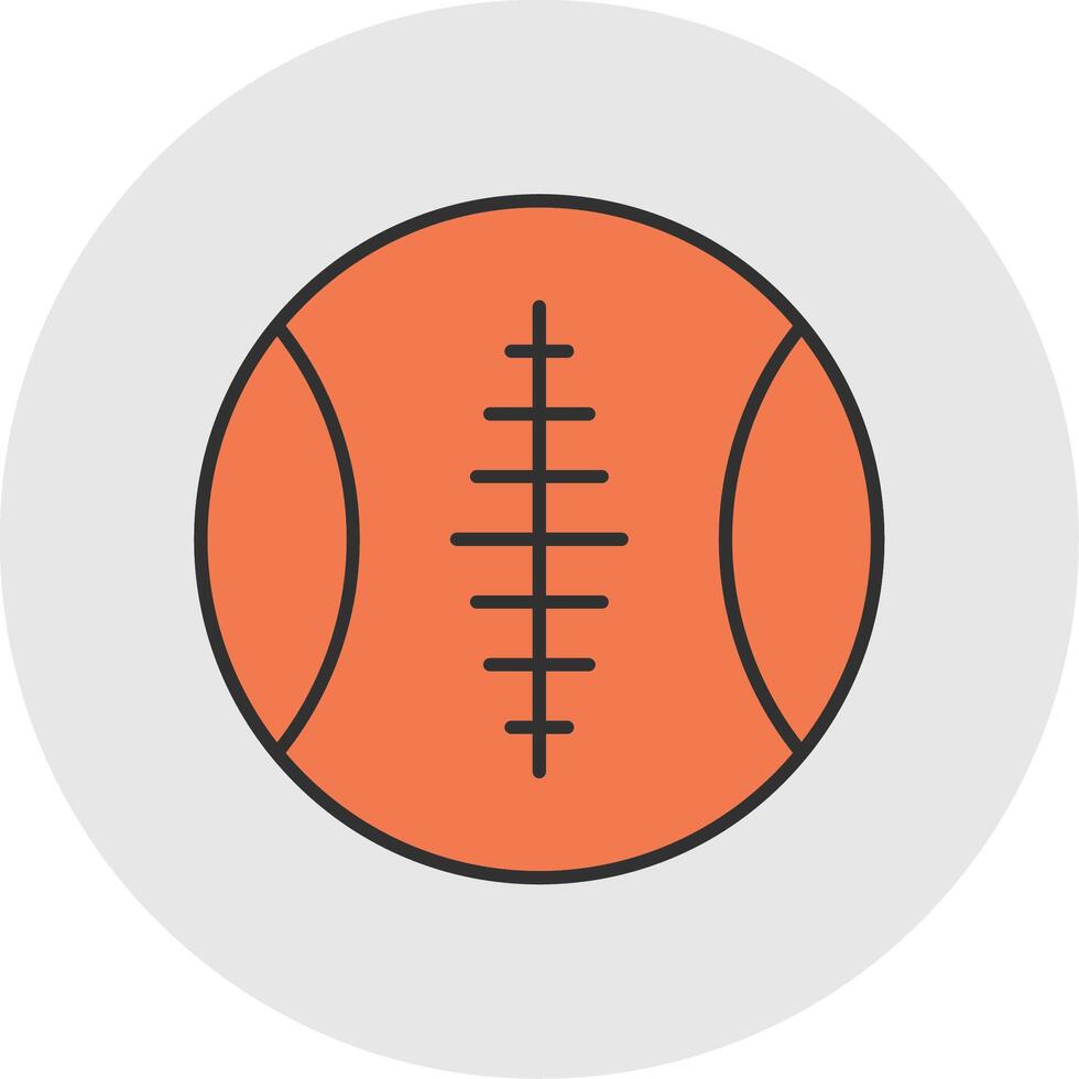 gli sport palla linea pieno leggero cerchio icona vettore