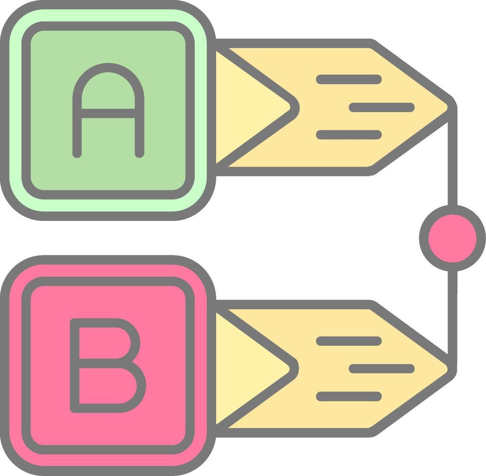 diagramma linea pieno leggero icona vettore